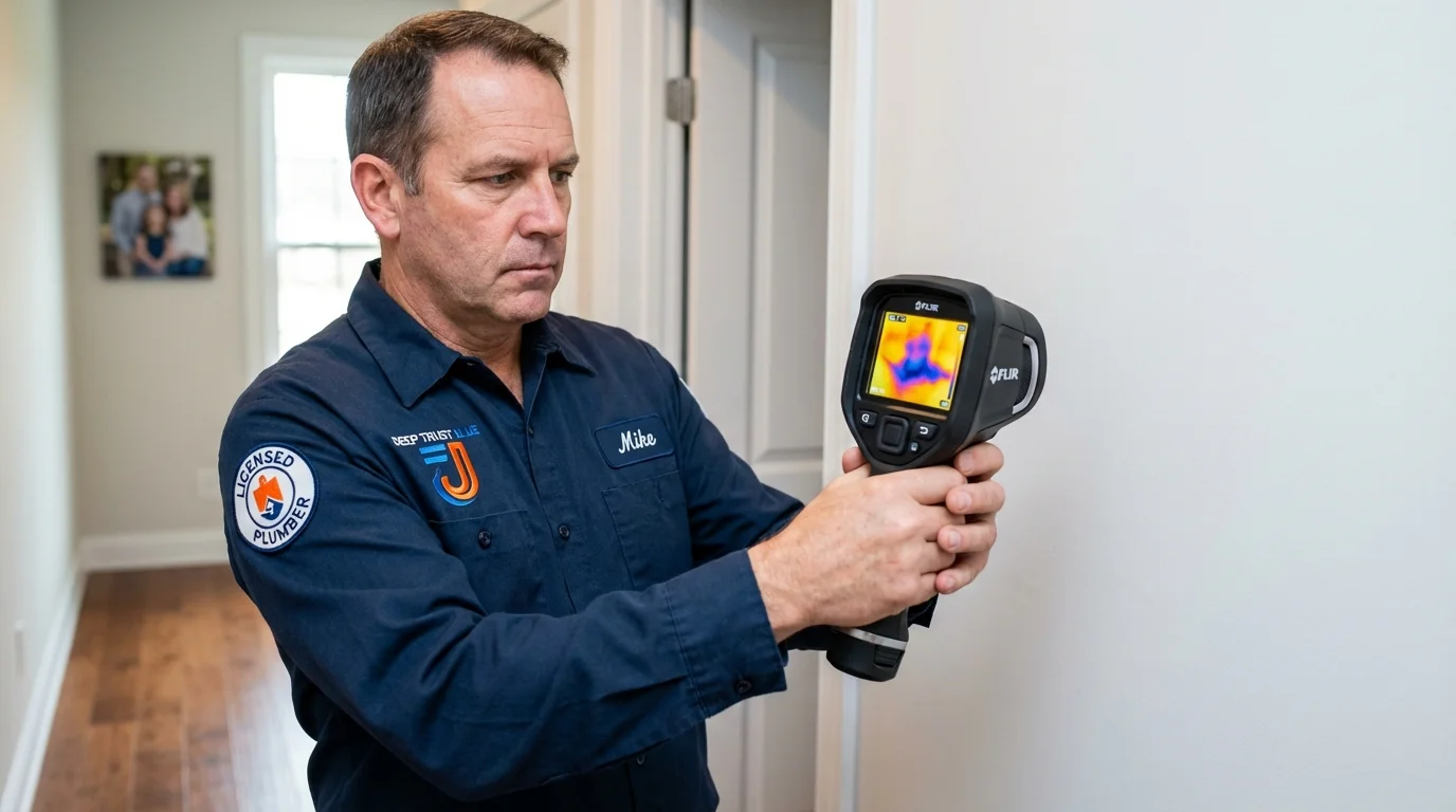 Thermal imaging leak detection by Johns Plumbing LLC in Eudora